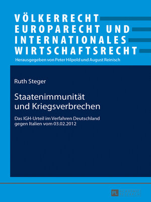 cover image of Staatenimmunität und Kriegsverbrechen
